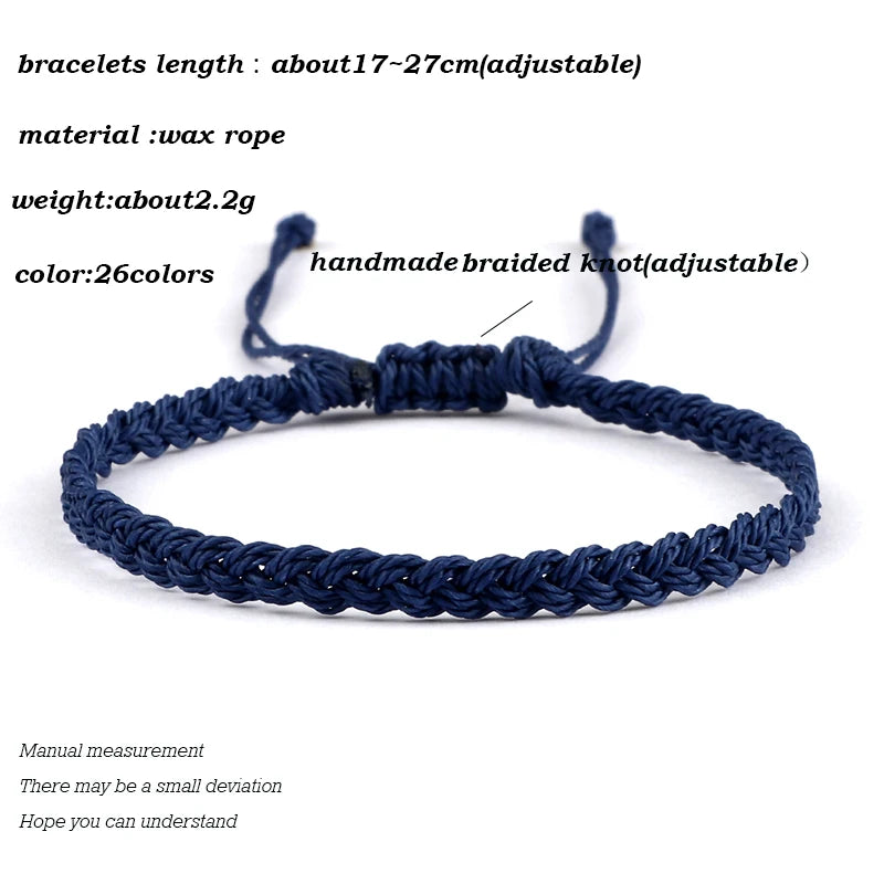 Handmade blue braided rope bracelet inspired by Brazilian summer lifestyle.