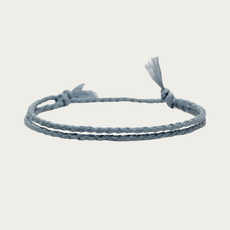 Green string cord bracelet inspired by Brazilian beach lifestyle.